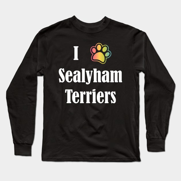 I Heart Sealyham Terriers | I Love Sealyham Terriers Long Sleeve T-Shirt by jverdi28